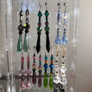 Allen Owen crystal earrings
